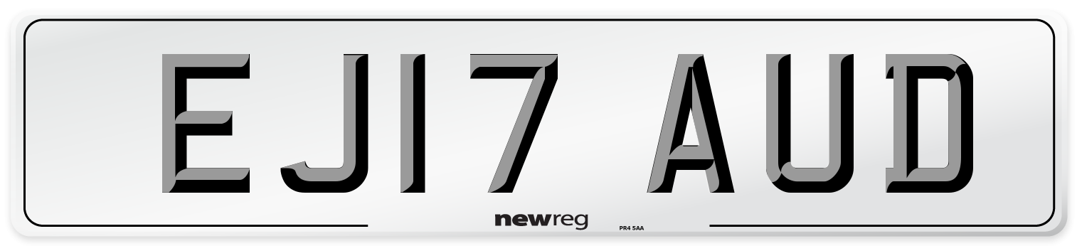 EJ17 AUD Number Plate from New Reg